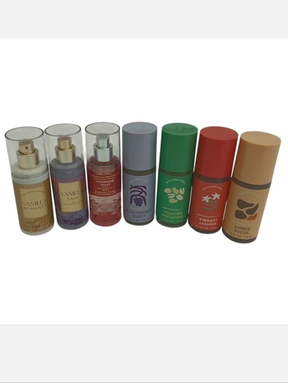 7 Bath & Body Works Fragrance Mist Body Spray. Seven Bottle Bundle! Brand New!